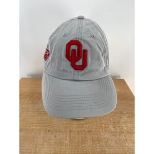 Top of the World Oklahoma Sooners OU Gray Adjustable Strapback Dad Hat Cap Mens